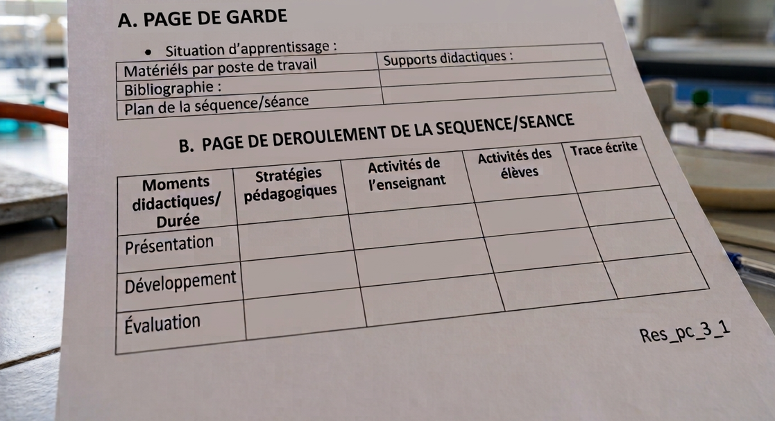 ÉLABORATION D’UNE FICHE DE SÉQUENCE/SÉANCE POUR DONNER DU SENS À L’EXPÉRIMENTATION